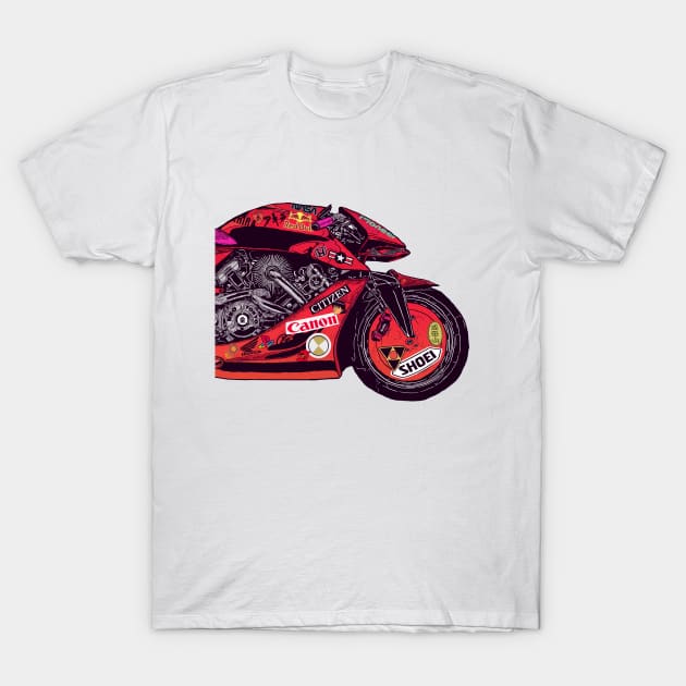 Akira Bike Transparent T-Shirt by justblackdesign